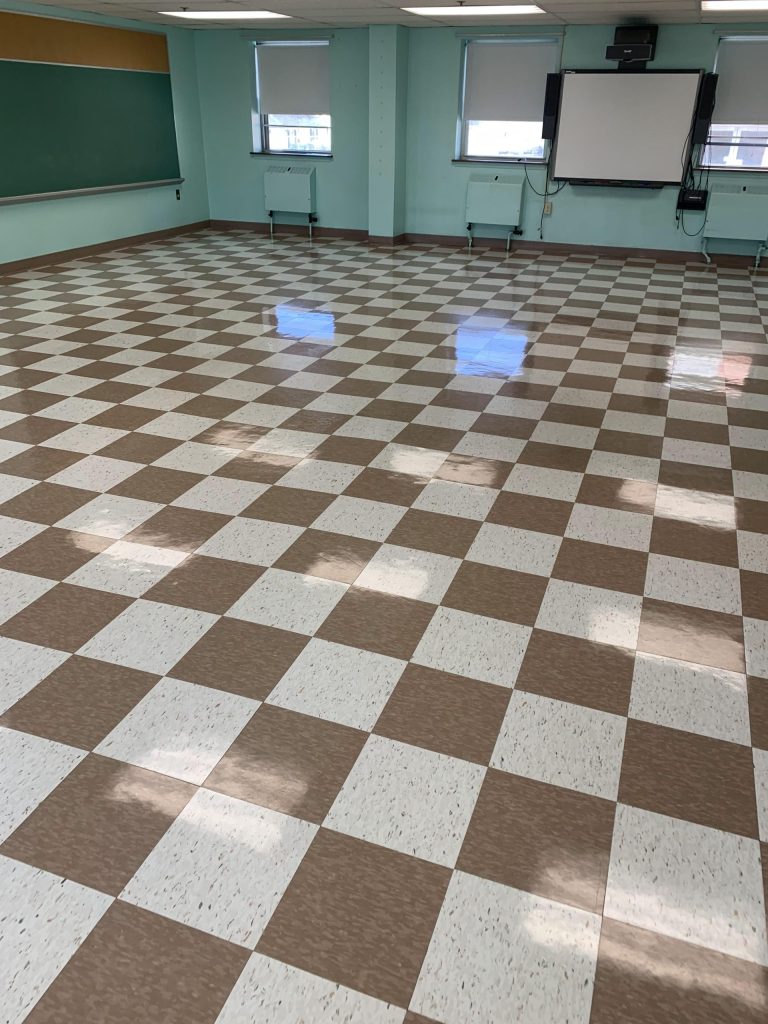 VCT Floor Finished